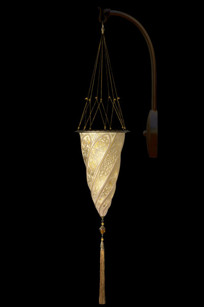 Applique avec arche en suspension Fortuny® Cesendello décoration or