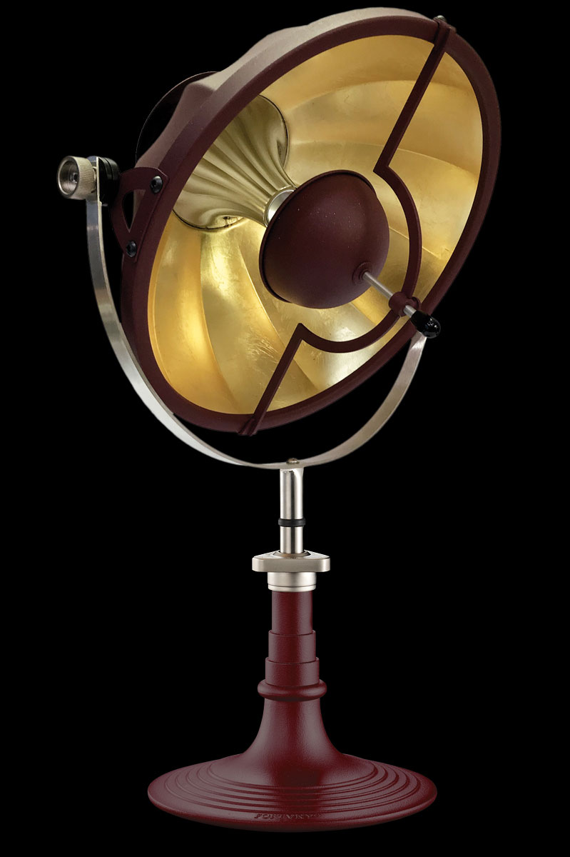 Lampe de table Fortuny Armilla 41 Rouge Antique et Feuille d'Or