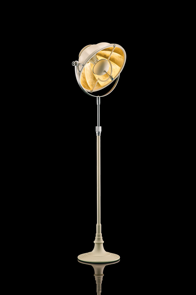 Fortuny lamp Studio 1907 Atelier 32 quartz & gold leaf