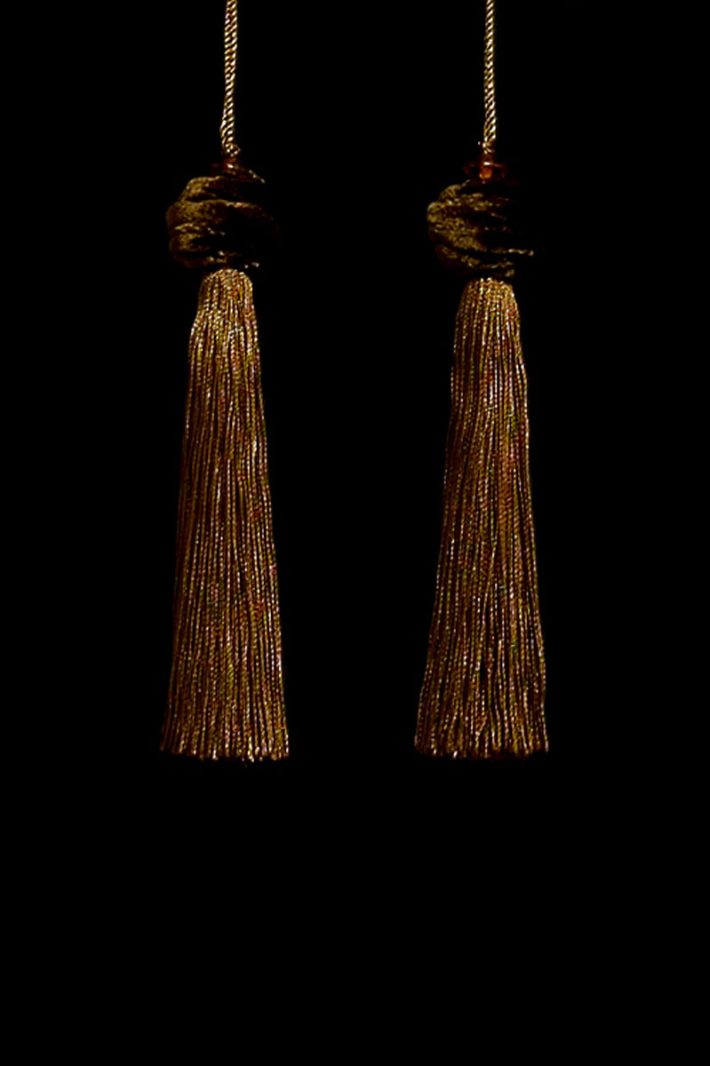 Venetia Studium Turbante couple of umber key tassels