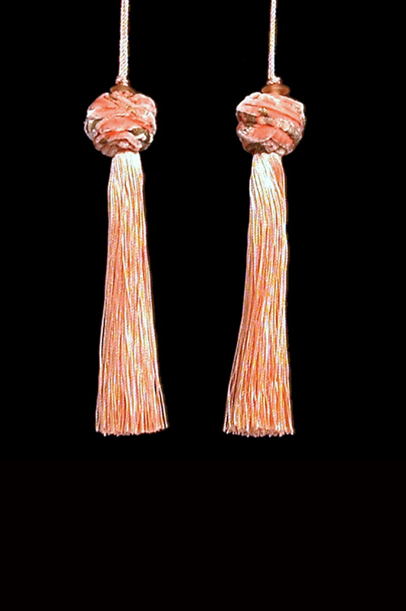 Couple de Glands de clé - pompons Turbante de Venetia Studium en rose nacré