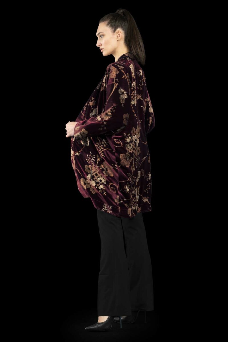Fortuny printed velvet kimono