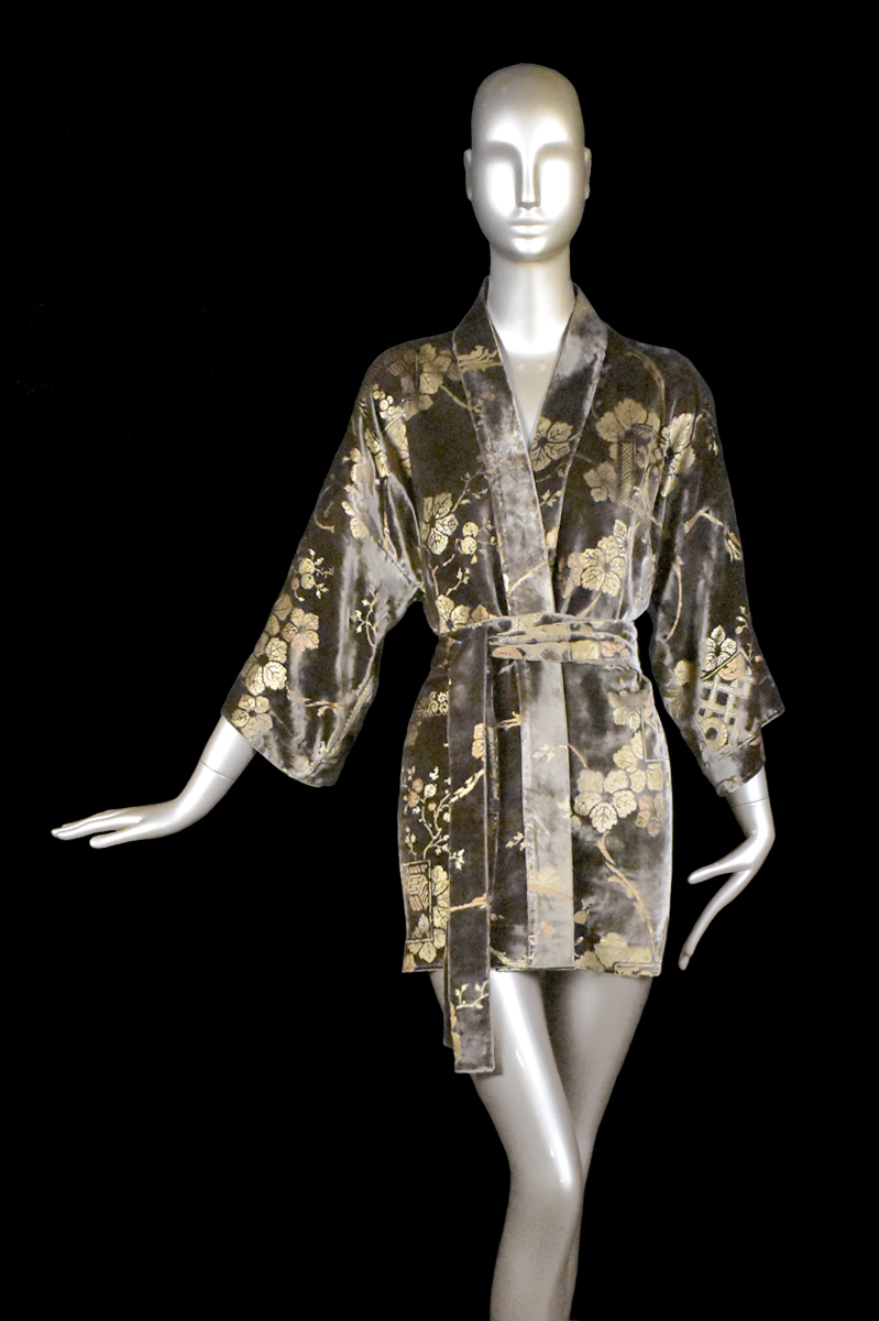 Kimono Fortuny Isabel en velours imprimé