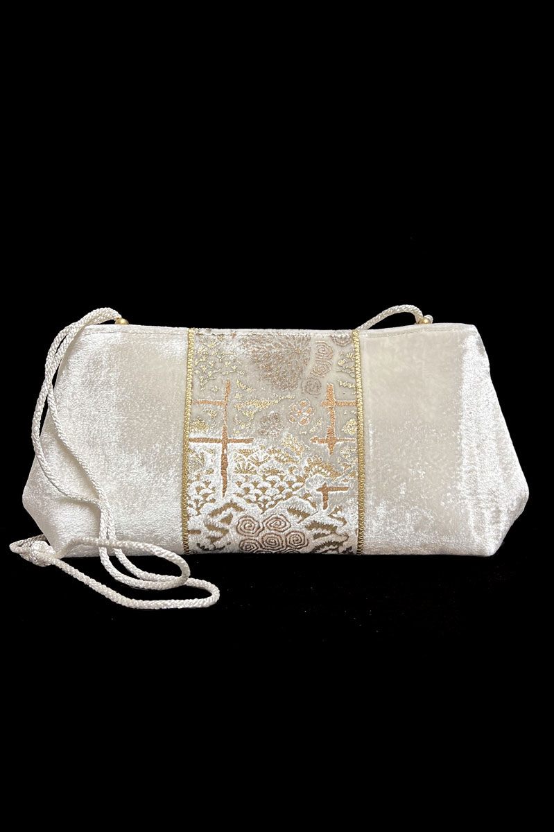 Fortuny Baguette velvet pochette bag