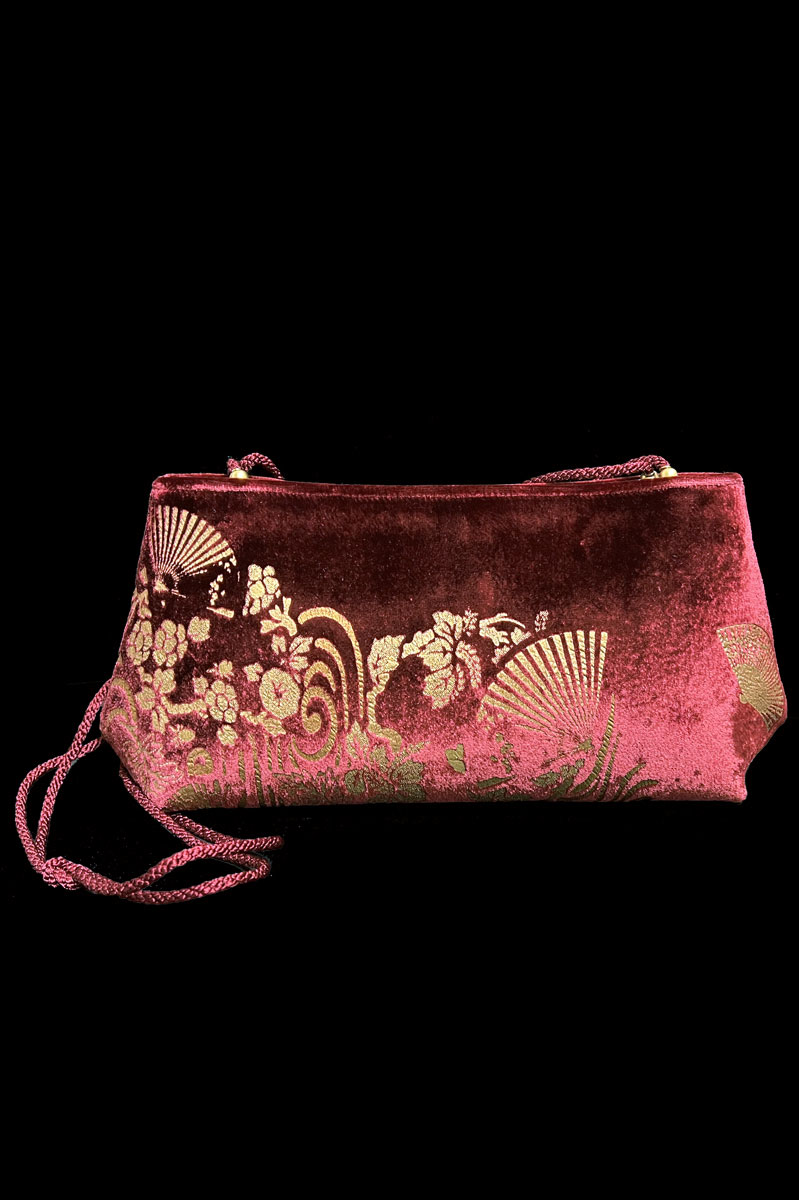 Fortuny Baguette velvet pochette bag