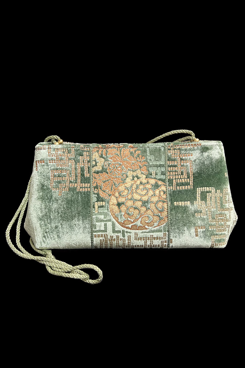 Fortuny Baguette velvet pochette bag