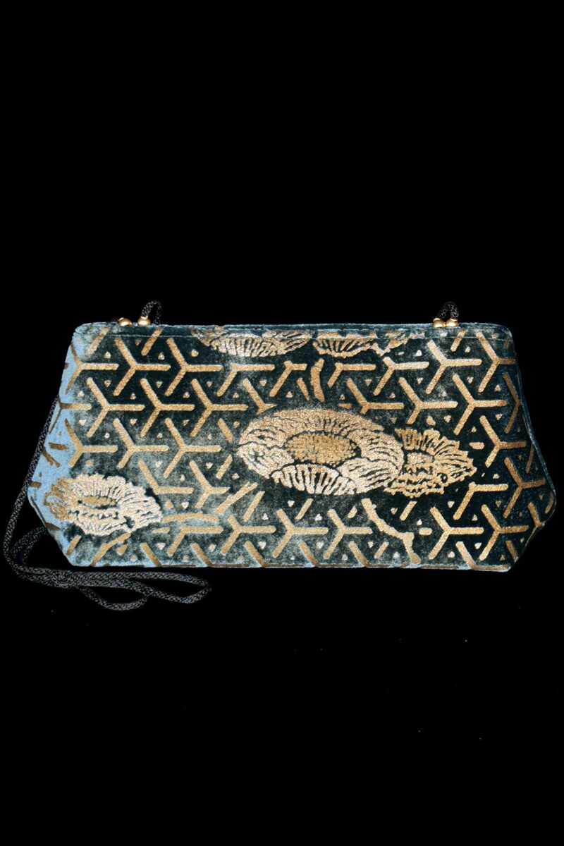 Fortuny Baguette velvet pochette bag