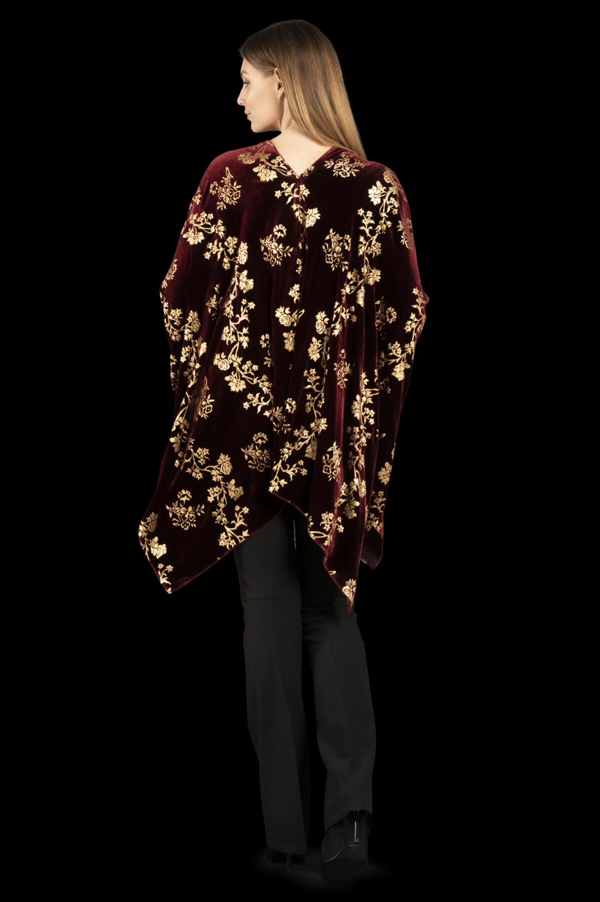 Fortuny printed velvet short evening coat