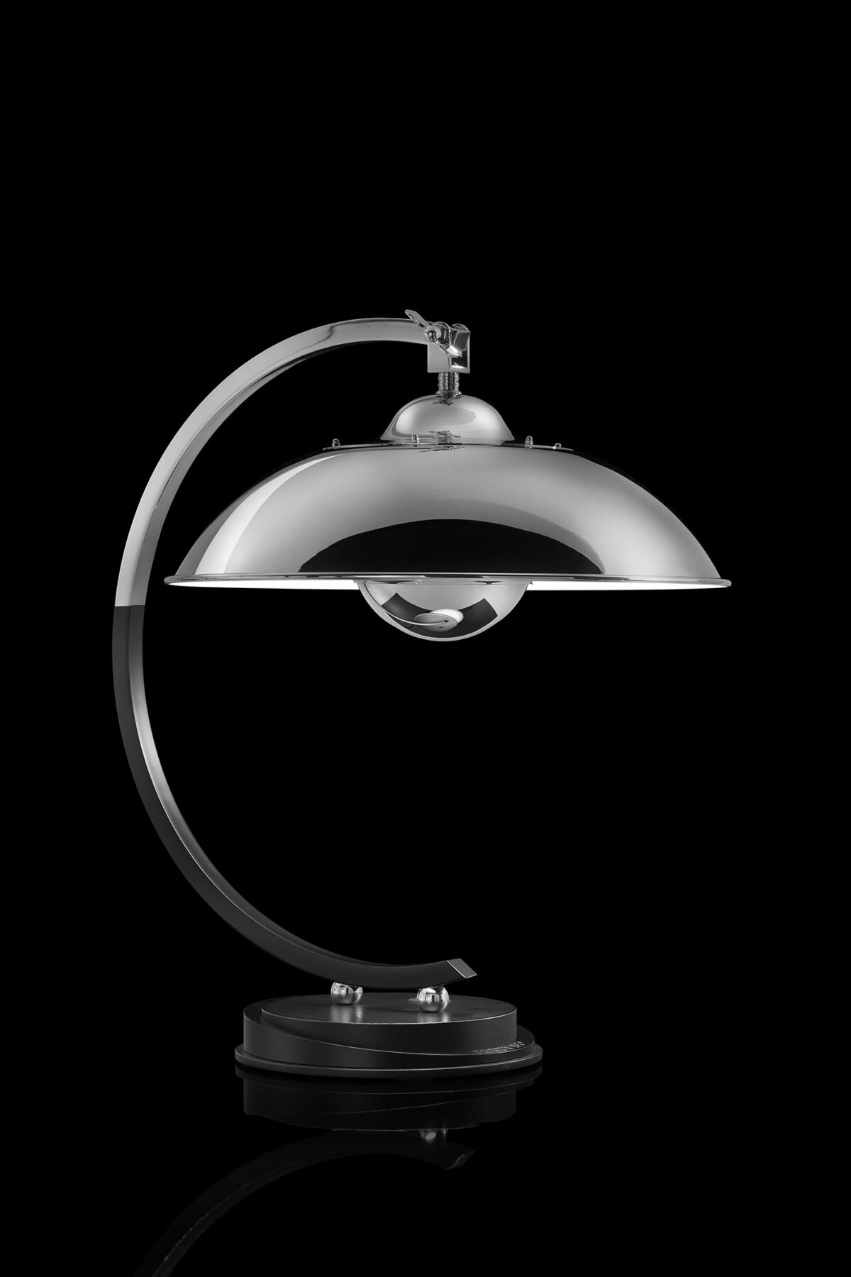 Fortuny President chrome table lamp