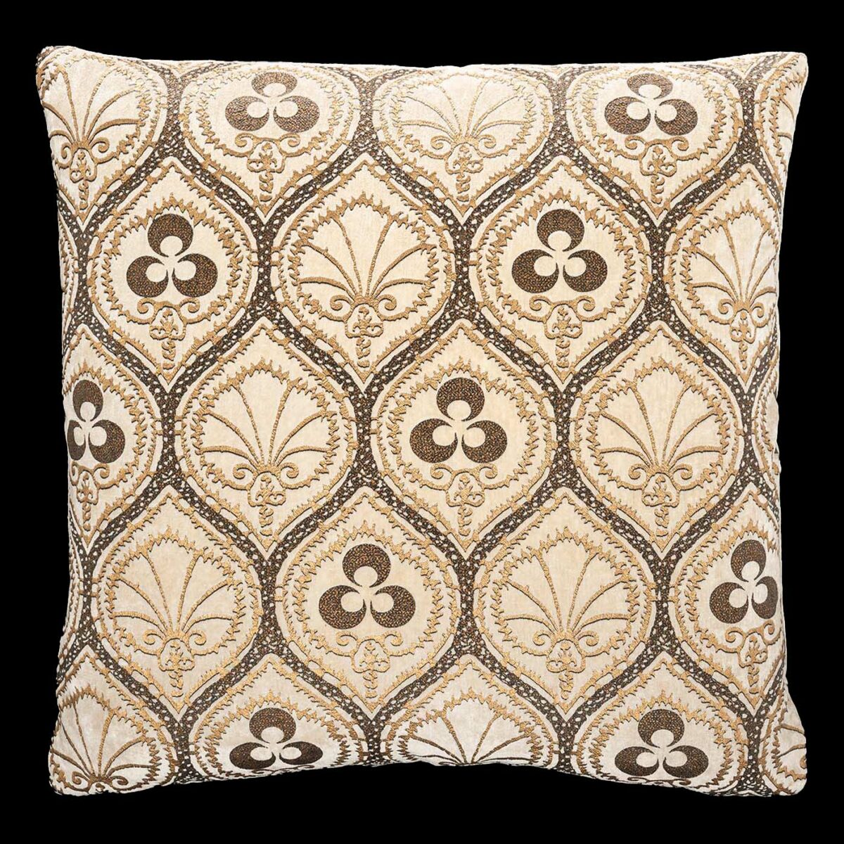 Delphos Velvet Cushion Topkapi Ivory
