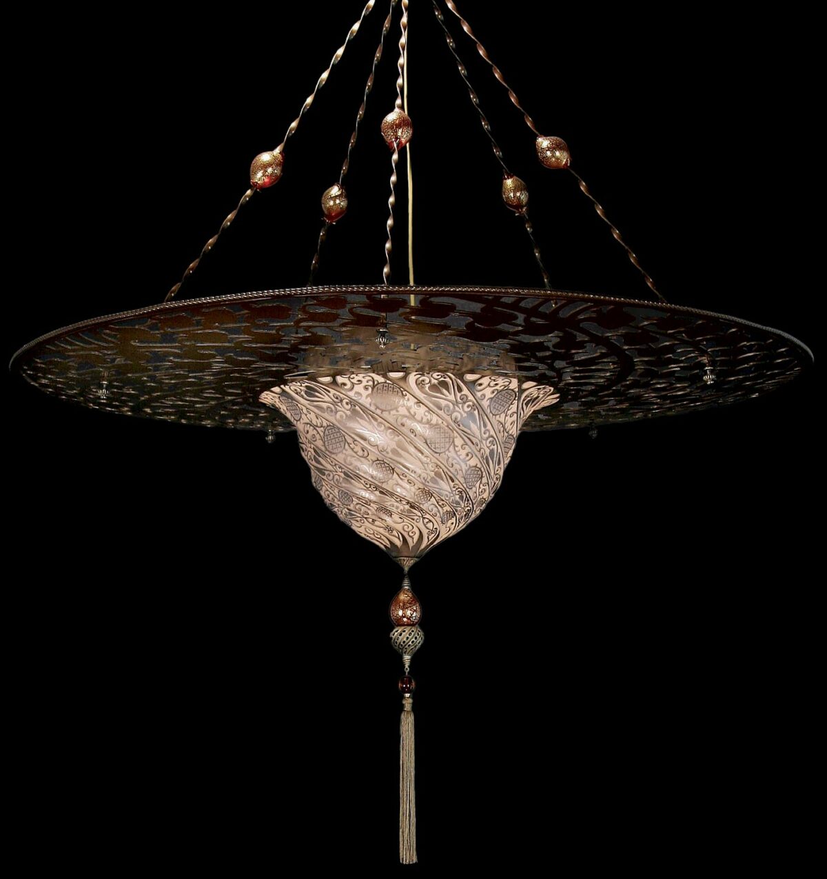 Fortuny Granada glass lamp