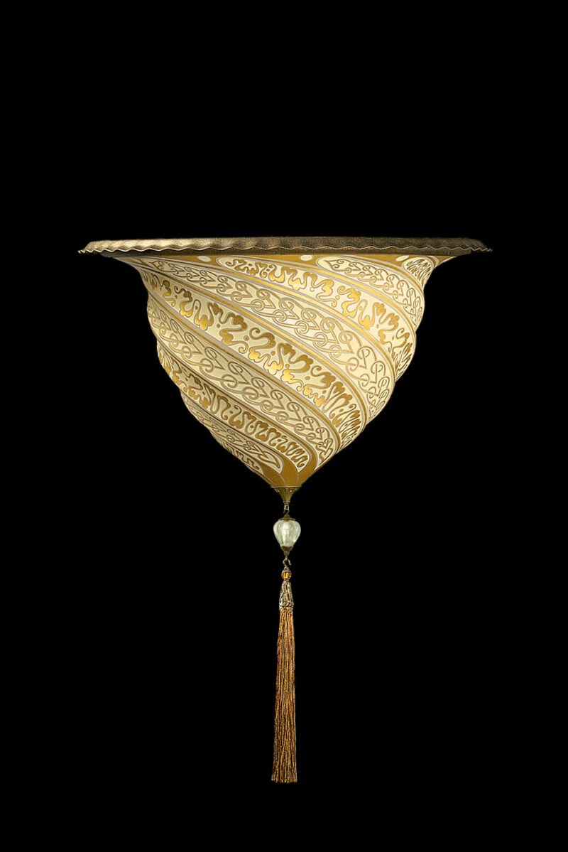 Fortuny Samarkanda gold glass lamp