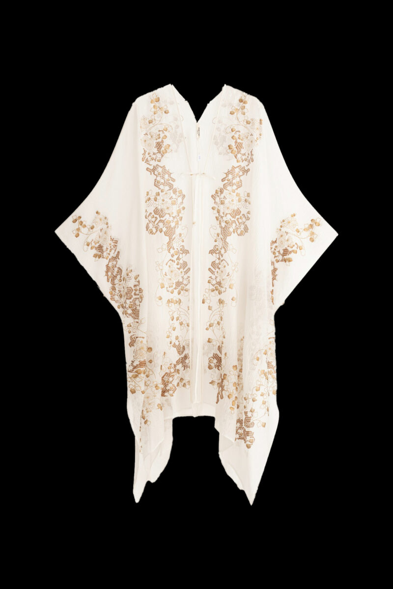 Esther Manteau du Soir en Crêpe Georgette | Ramage White