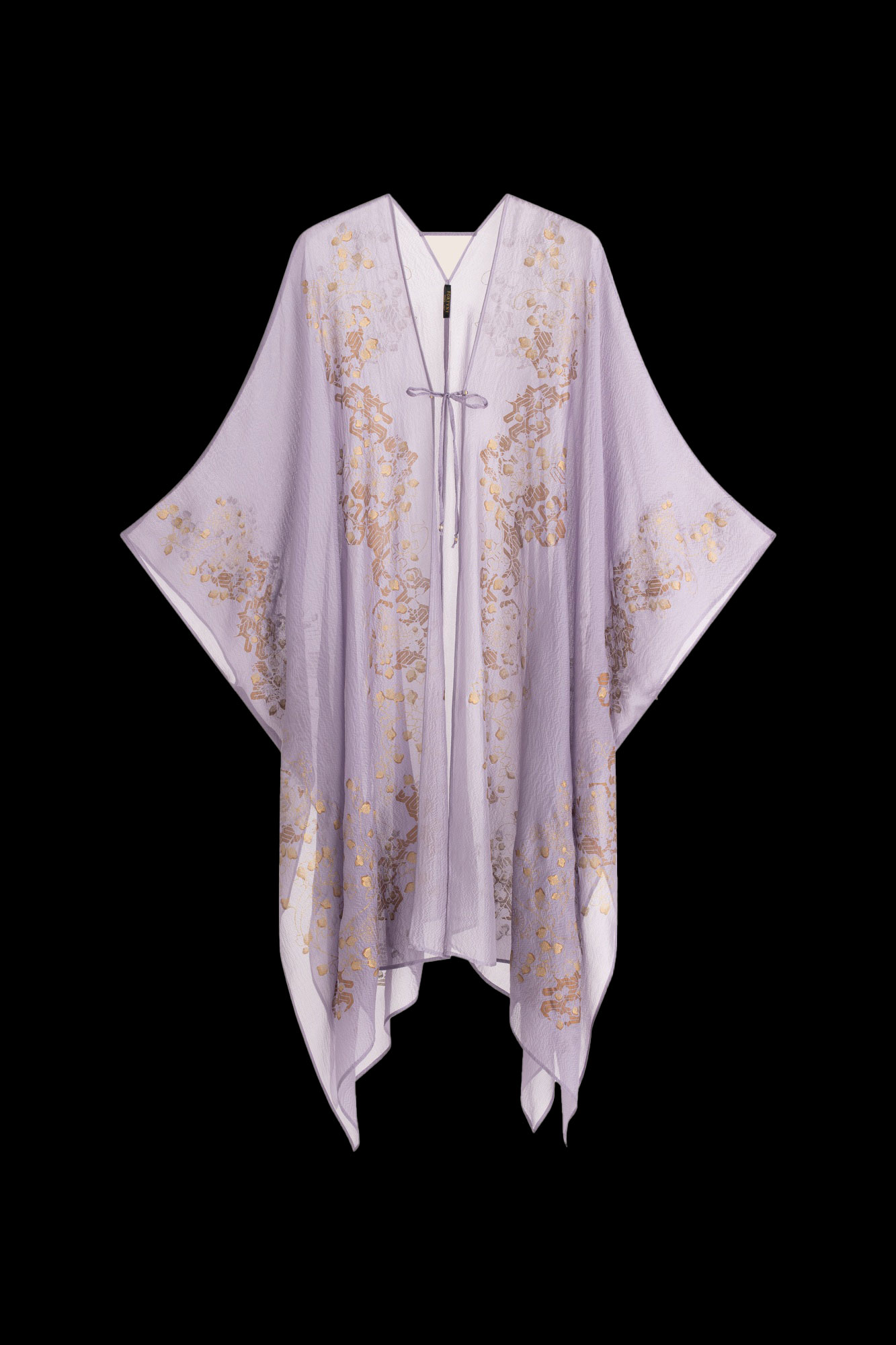 Esther Manteau du Soir en Crêpe Georgette | Ramage Lavande