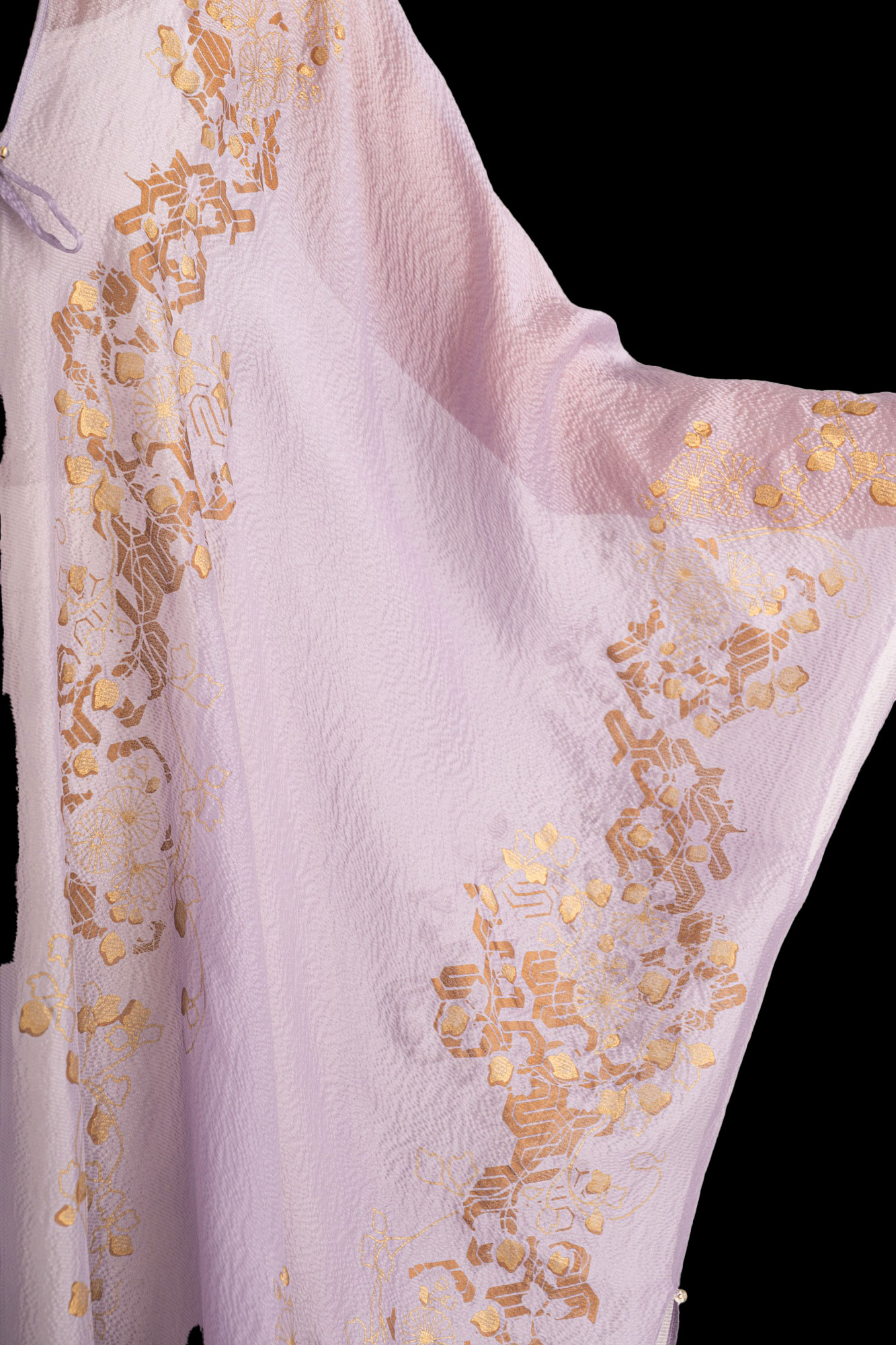 Esther Manteau du Soir en Crêpe Georgette | Ramage Lavande
