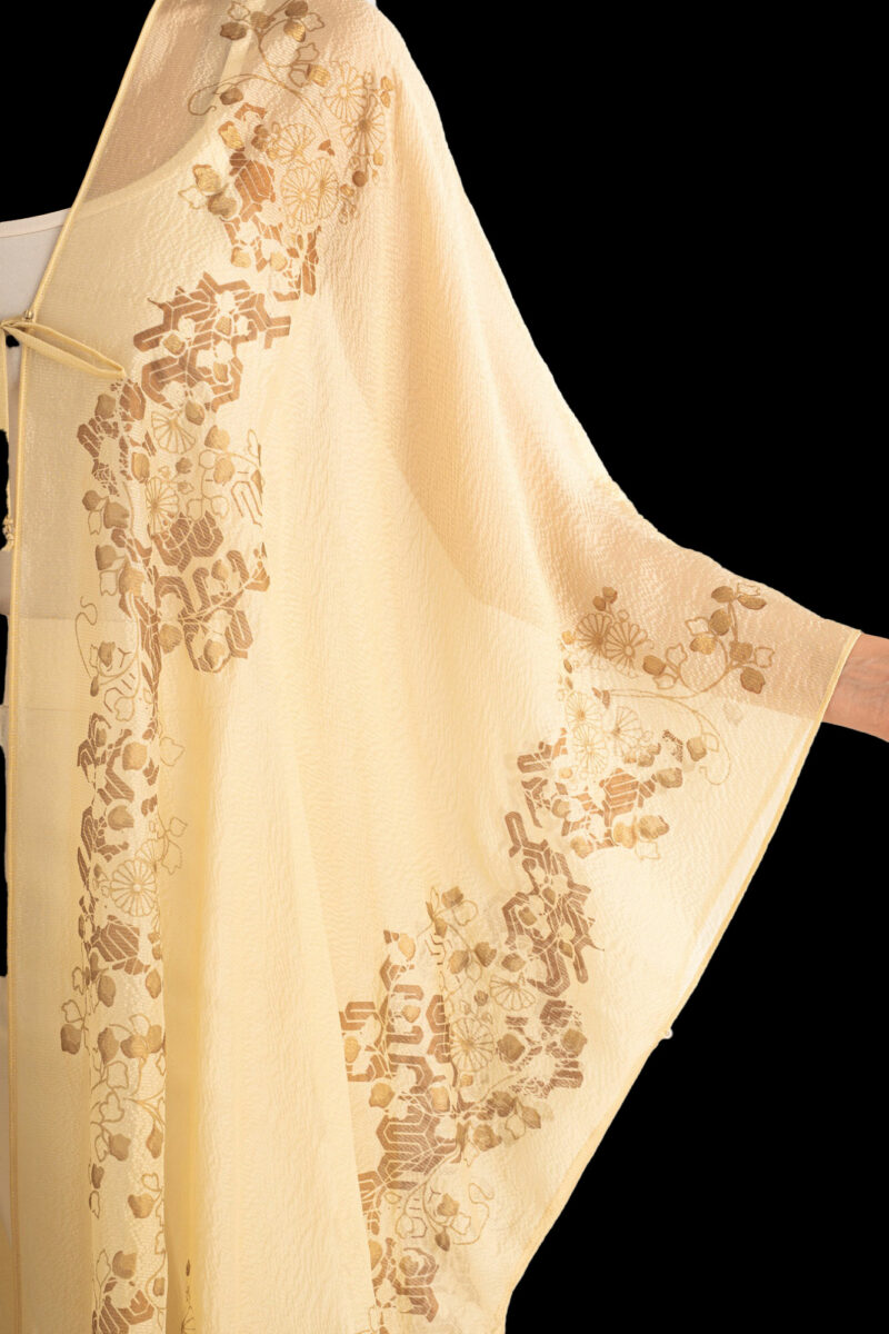 Esther Manteau du Soir en Crêpe Georgette | Ramage Beige