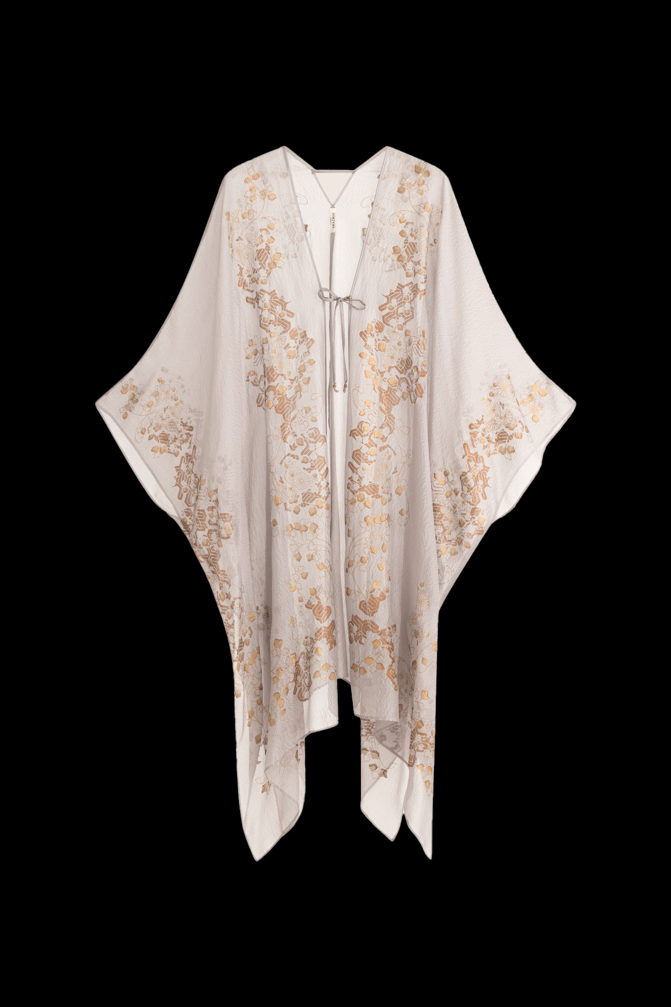 Esther Manteau du Soir en Crêpe Georgette | Ramage Taupe