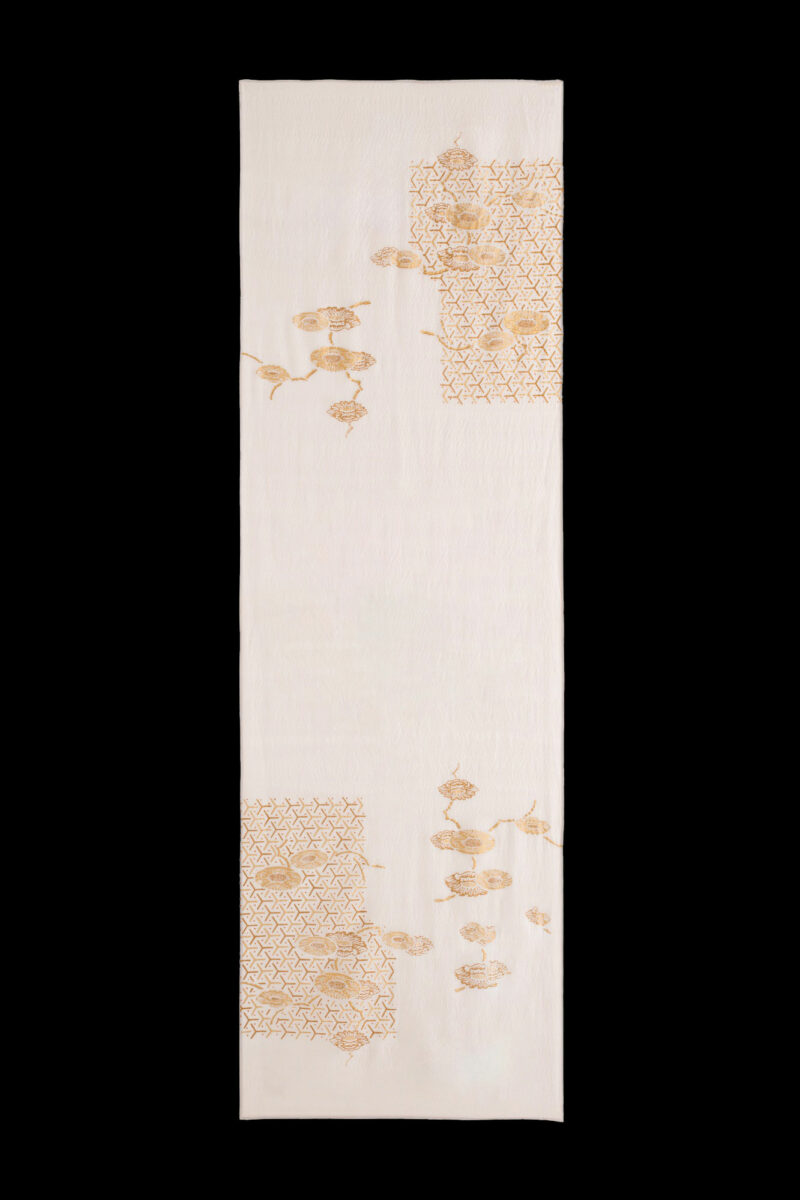 Écharpe en Crêpe Georgette | Japan Marron glacé